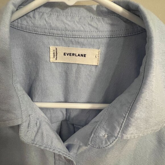 Everlane The Boxy Oxford Button Down Shirt in Light Blue - NWOT - Size Large - Picture 8 of 8